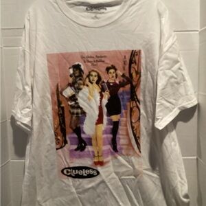 Clueless Graphic White Tee